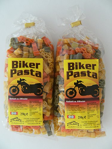 Pfalznudel Streuteile Biker aus Nudelteig, 2X 250 g, Nudeln, Motorräder, Pasta, Dekoration, Delikatesse von Pfalznudel