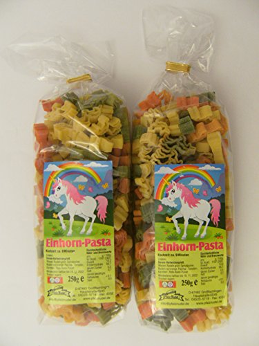 Pfalznudel Streuteile Einhörner aus Nudelteig, 2X 250 g, Nudeln, Pasta, Dekoration, Delikatesse, Einhorn von Pfalznudel