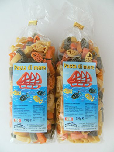 Pfalznudel Streuteile Fische aus Nudelteig, 2X 250 g, Nudeln, Pasta, Dekoration, Delikatesse, Tiere, Pasta di Mare von Pfalznudel