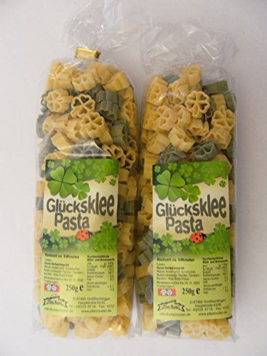 Pfalznudel Streuteile Glücksklee aus Nudelteig, 2X 250 g, Nudeln, Pasta, Dekoration, Delikatesse, Klee von Pfalznudel