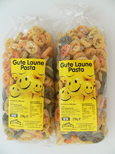 Pfalznudel Streuteile Gute Laune aus Nudelteig, 2X 250 g, Nudeln, Pasta, Dekoration, Delikatesse, Lächeln von Pfalznudel