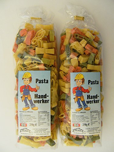 Pfalznudel Streuteile Handwerker aus Nudelteig, 2X 250 g, Nudeln, Pasta, Dekoration, Delikatesse von Pfalznudel