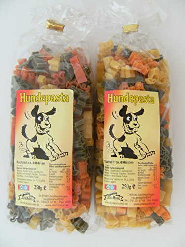 Pfalznudel Streuteile Hunde aus Nudelteig, 2X 250 g, Nudeln, Pasta, Dekoration, Delikatesse, Tiere, Hund von Pfalznudel