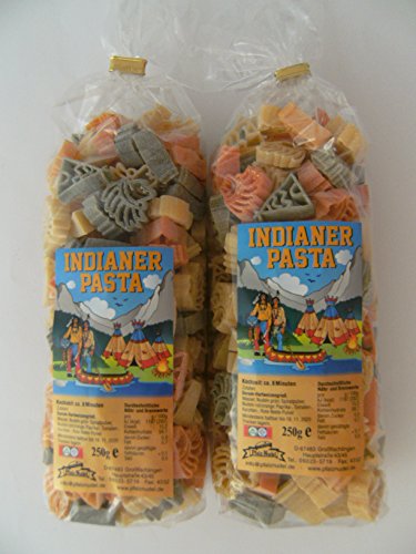 Pfalznudel Streuteile Indianer aus Nudelteig, 2X 250 g, Nudeln, Pasta, Dekoration, Delikatesse von Pfalznudel