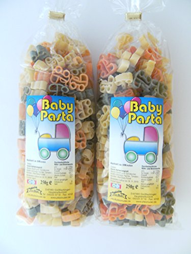 Pfalznudel Streuteile Kinderwagen aus Nudelteig, 2X 250 g, Nudeln, Pasta, Dekoration, Delikatesse von Pfalznudel