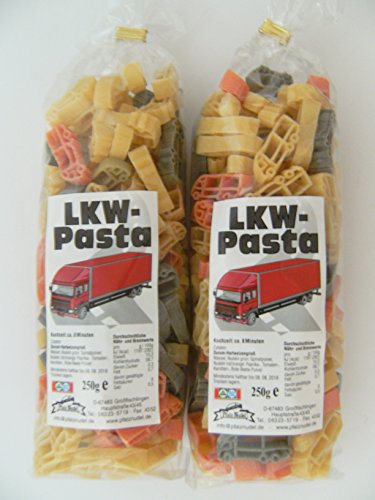 Pfalznudel Streuteile LKW aus Nudelteig, 2X 250 g, Nudeln, Pasta, Dekoration, Delikatesse, Lastwagen Truck von Pfalznudel