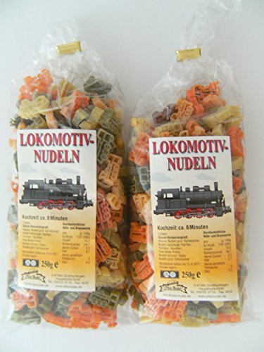 Pfalznudel Streuteile Lokomotive aus Nudelteig, 2X 250 g, Nudeln, Pasta, Dekoration, Delikatesse, Zug Lok von Pfalznudel