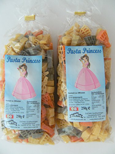 Pfalznudel Streuteile Prinzessin aus Nudelteig, 2X 250 g, Nudeln, Märchen, Pasta, Dekoration, Delikatesse von Pfalznudel