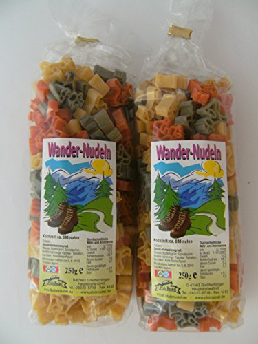 Pfalznudel Streuteile Wanderer aus Nudelteig, 2X 250 g, Nudeln, Pasta, Dekoration, Delikatesse Pfalznudel Streuteile Wanderer aus Nudelteig, 2X 250 g, Nudeln, Pasta, Dekoration, Delikatesse von Pfalznudel