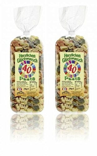 Pfalznudel Streuteile Zahl 40 aus Nudelteig, 2X 250 g, Nudeln, Pasta, Dekoration, Delikatesse Pfalznudel Streuteile Zahl 40 aus Nudelteig, 2X 250 g, Nudeln, Pasta, Dekoration, Delikatesse von Pfalznudel
