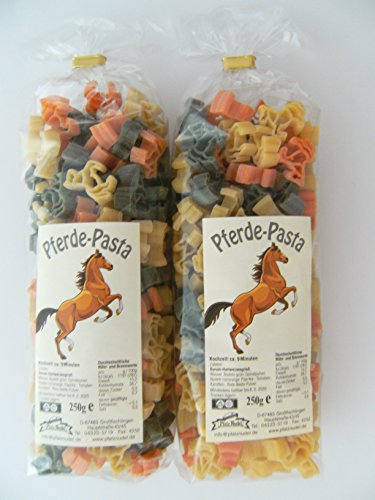 Streuteile Pferde aus Nudelteig, 2X 250 g, Nudeln, Pasta, Dekoration, Delikatesse, Tiere, Pferd Pony von Pfalznudel