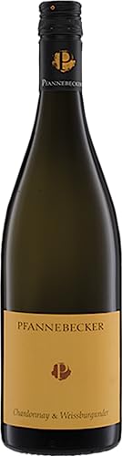 Pfannebecker Chardonnay Weissburgunder QbA trocken 2022 (1 x 0.75 l) von Pfannebecker