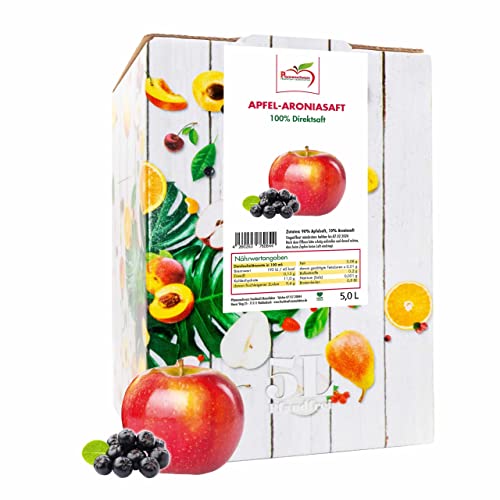 Pfannenschwarz Apfel-Aroniasaft 100% Direktsaft, 2er Pack (2x5 l Bag in Box) von Pfannenschwarz Fruchtsaft Manufaktur