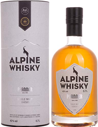 Alpine Pfanner Single Malt Whisky 43% Volume 0,7l in Geschenkbox Whisky von Alpine
