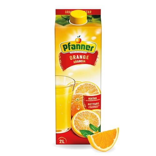 Pfanner Orangensaft (1 x 2 l) – mind. 50% Fruchtgehalt – reich an Vitamin C – Saft aus Orangen von Pfanner