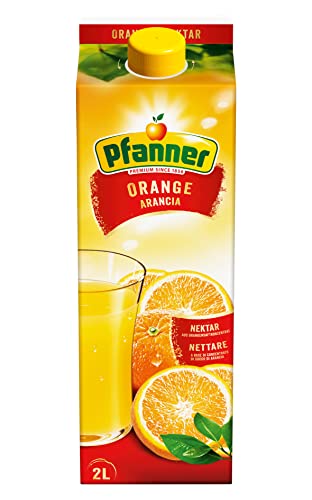 Pfanner Orangen Nektar im Vorratspack – Orangensaft mit Vitamin C – Mind. 50% Fruchtgehalt (6 x 2 l) von Pfanner