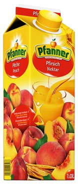 Pfanner Pfirsich-Nektar, Tetra - 1L von Pfanner
