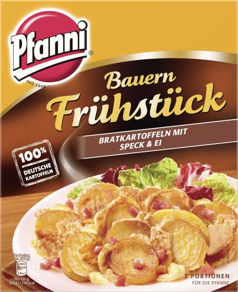 Pfanni Bauernfrühstück Bratkartoffeln mit Speck & Ei Pfanni Bauernfrühstück Bratkartoffeln mit Speck & Ei von Pfanni