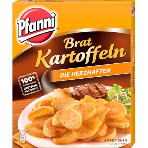 Pfanni Bratkartoffeln für eine schnelle Zubereitung Die Herzhaften 100% deutsche Kartoffeln 400 g 2 Portionen (Packung mit 10) von Pfanni