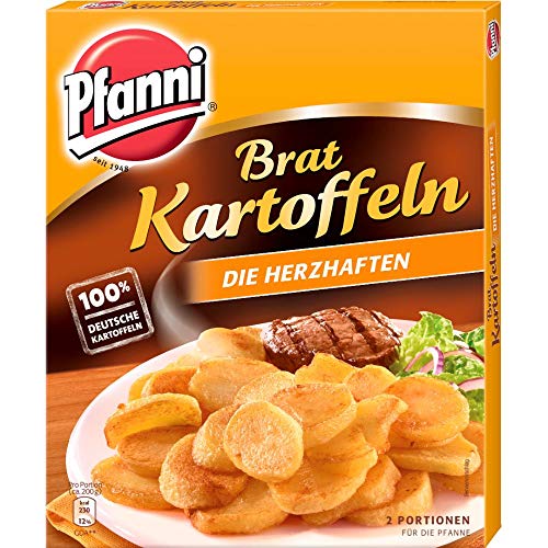Pfanni Bratkartoffeln für eine schnelle Zubereitung Die Herzhaften 100% deutsche Kartoffeln 400 g 2 Portionen Pfanni Bratkartoffeln für eine schnelle Zubereitung Die Herzhaften 100% deutsche Kartoffeln 400 g 2 Portionen von Pfanni
