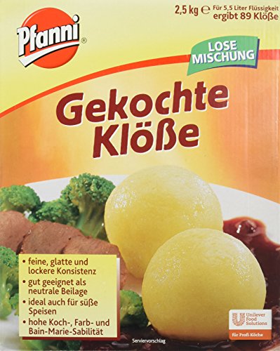 Pfanni Gekochte Klöße 2.5 kg, 1er Pack (1 x 2.5 kg) von Pfanni