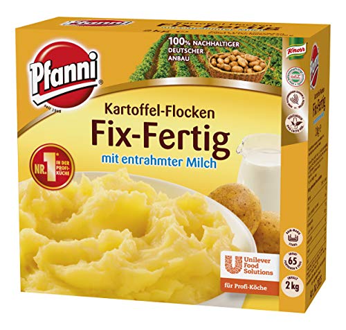 Pfanni Kartoffel-Fix-Fertig Flockenpüree mit entrahmter Milch, 1er Pack (1 x 2 kg) von Pfanni