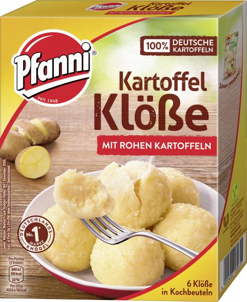 Pfanni Kartoffel Klöße mit rohen Kartoffeln im Kochbeutel Pfanni Kartoffel Klöße mit rohen Kartoffeln im Kochbeutel von Pfanni