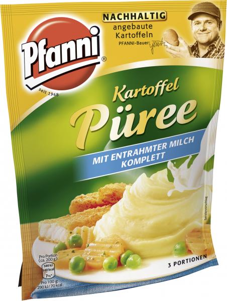 Pfanni Kartoffel Püree mit entrahmter Milch komplett von Pfanni