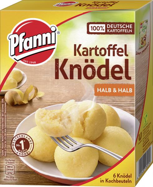 Pfanni Kartoffelknödel in Kochbeuteln halb & halb von Pfanni