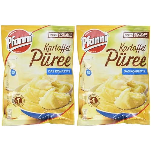 Pfanni Kartoffelpüree Das Komplette mit entrahmter Milch, 3 Portionen, 94.5 g (2er Pack) von Pfanni