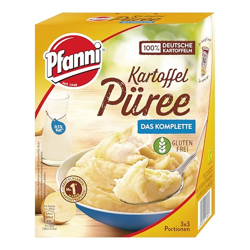 Pfanni Kartoffel Püree Das Komplette das Püree mit Milch mit 100% deutschen Kartoffeln 7x 9 Portionen von Pfanni