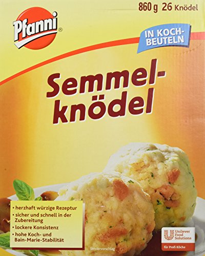 Pfanni Semmelknödel im Kochbeutel 860 g 26 Stück, 1er Pack (1 x 0.86 kg) von Pfanni