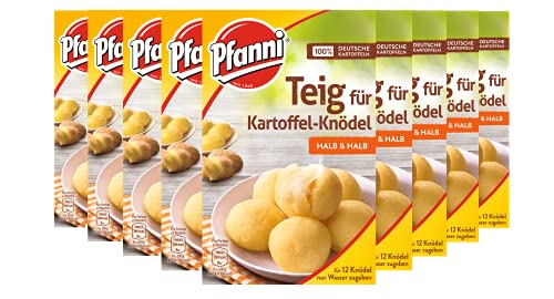 Pfanni Teig für Kartoffel-Knödel Halb & Halb der Klassiker für ein leckeres Kartoffelgericht aus nachhaltigem Anbau 9x 318g von Pfanni