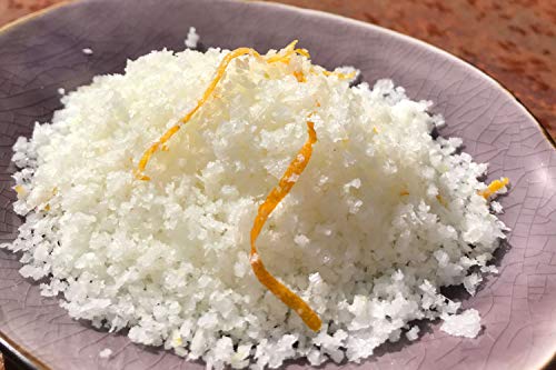 Fleur de Sel naranja, Variante:Aromatüte standard 70g Manufaktursalz mit Orangenzesten ungespritzt von Pfefferbraut