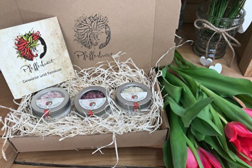 Geschenkset Fingersalz Manufaktursalze klein Geschenkset Fingersalz Manufaktursalze klein von Pfefferbraut