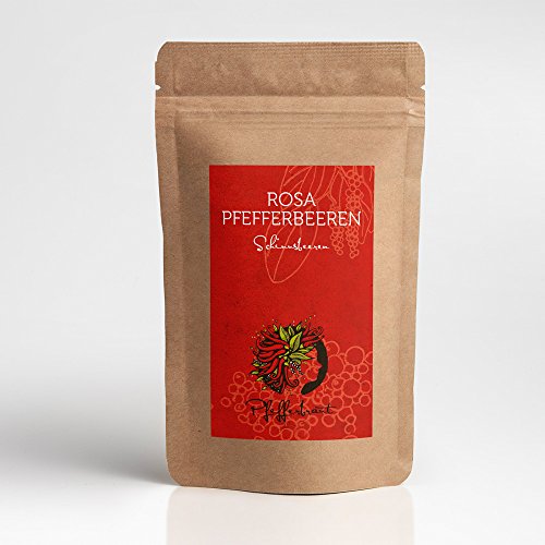 Pfefferbraut Rosa Pfefferbeeren Schinusbeeren 65 g - fein würzig mild und fruchtig von Pfefferbraut