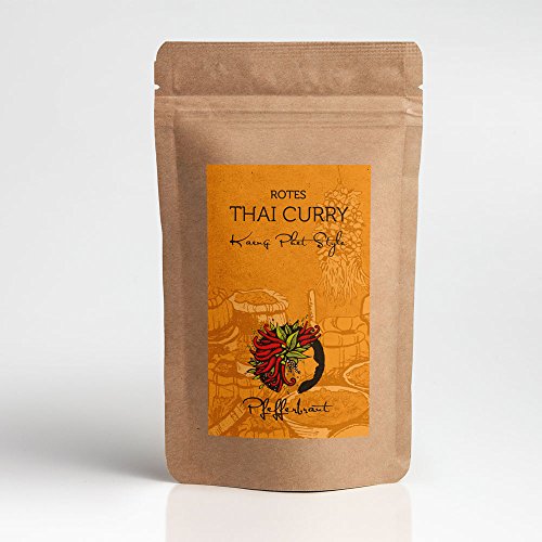 Pfefferbraut Rotes Thai Curry - Kaeng Phet Style, 70g in der Aromatüte Kürbissuppe Gemüsecurry von Pfefferbraut