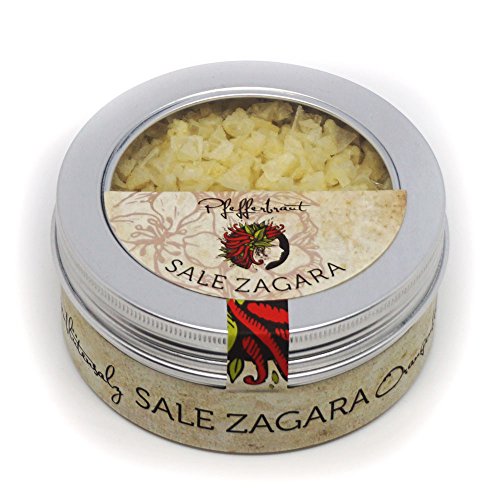 Pfefferbraut Sale Zagara - Manufaktursalz 80 g Fleur de Sel mit Orangenblütenauszug in der Fingersalzdose von Pfefferbraut