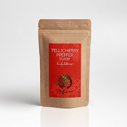 Pfefferbraut Tellicherry TGSEB Premium Pfeffer Tellicherry Garbled Special Extra Bold - 80 g von Pfefferbraut