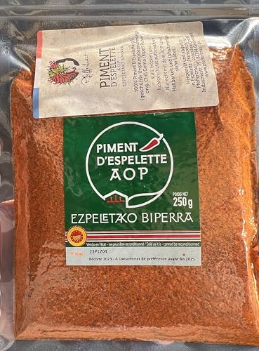 250 g Piment d´Espelette AOP original im Beutel- Chili mit fruchtiger & dezenter Schärfe von Pfefferbraut