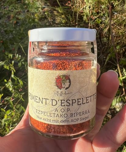 Piment d´Espelette AOP original 40g im Glas - Chili mit fruchtiger & dezenter Schärfe von Pfefferbraut
