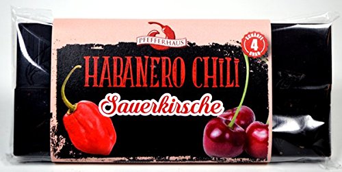 Habanero Sauerkirsche Schokolade (50g) Habanero Sauerkirsche Schokolade (50g) von Pfefferhaus