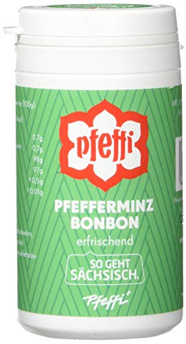Pfeffi Pfefferminzbonbon Drops Dose 5er, 1er Pack (1 x 250 g) von Pfeffi