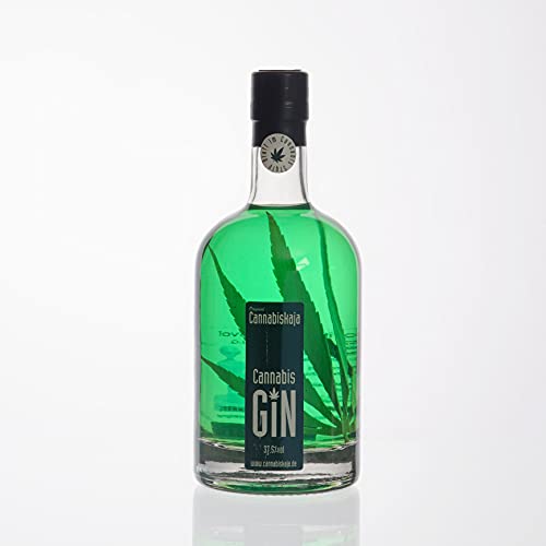 Pfiffig-Wohnen Cannabis Gin mit echtem Blatt in Cannabis Style Cannabiskaja 500ml 37,5% Pfiffig-Wohnen Cannabis Gin mit echtem Blatt in Cannabis Style Cannabiskaja 500ml 37,5% von Pfiffig-Wohnen