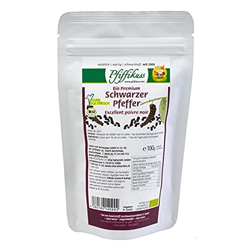 Pfiffikus Schwarzer Pfeffer, ganz Nachfüller, 100g Pfiffikus Schwarzer Pfeffer, ganz Nachfüller, 100g von Pfiffikus