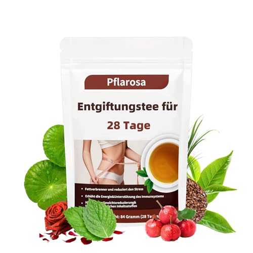 Detox Tee zum Abnehmen, 28 Tage Gewichtsverlust Detox Tee, Natürliche Kräutermischung mit Kamelie, Zitrone, Sinensis Blatt, Ginseng, Taraxacum, Fördert Verdauung, reduziert Blähungen Detox Tee zum Abnehmen, 28 Tage Gewichtsverlust Detox Tee, Natürliche Kräutermischung mit Kamelie, Zitrone, Sinensis Blatt, Ginseng, Taraxacum, Fördert Verdauung, reduziert Blähungen von Pflarosa