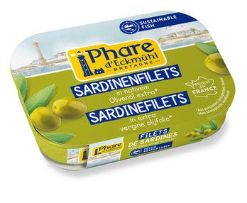 Phare d'Eckmühl Sardinen-Filets, Bio-Olivenöl, 100g von Phare d'Eckmühl
