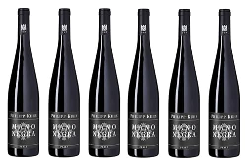 6x 0,75l - Philipp Kuhn - Mano Negra - Rotwein-Cuvée - VDP.Gutswein - Qualitätswein Pfalz - Deutschland - Rotwein trocken von Philipp Kuhn