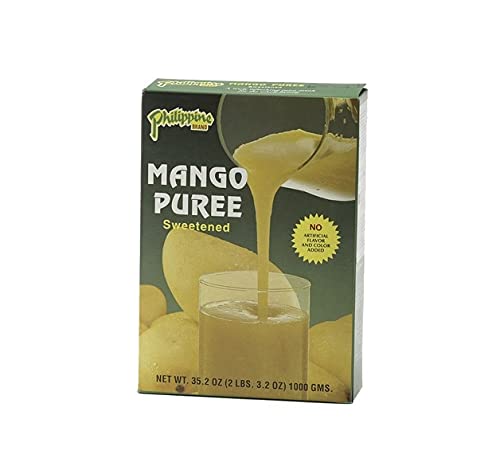 MANGO PUREE Mango Fruchtmark / Pulp - GESÜßT - 1kg von Philippine Brand