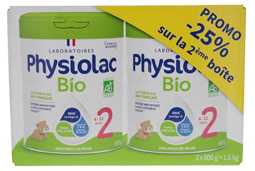 Physiolac Bio 2 6 bis 12 Monate Los von 2 x 800 g von Physiolac